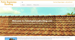 Desktop Screenshot of felixsapienzaroofing.com