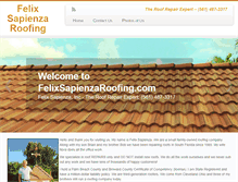 Tablet Screenshot of felixsapienzaroofing.com